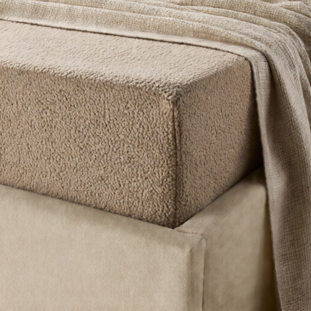 Matratzen-Spannbettlaken Teddy – Iced Coffee Taupe