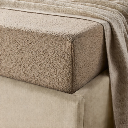 Matratzen-Spannbettlaken Teddy – Iced Coffee Taupe