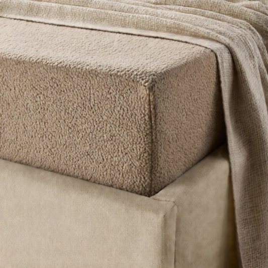 Matratzen-Spannbettlaken Teddy – Iced Coffee Taupe