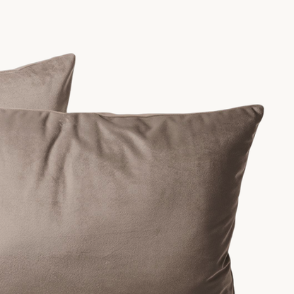 Kissenbezüge Velvet Taupe 60x70 cm – 2er-Pack