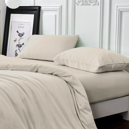 Bambus-Kissenbezüge Ivory 60x70 cm 2er-Pack