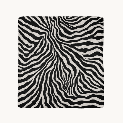 Bettdecke Ohne Bezug Matt-Satin Tiger Black Silver