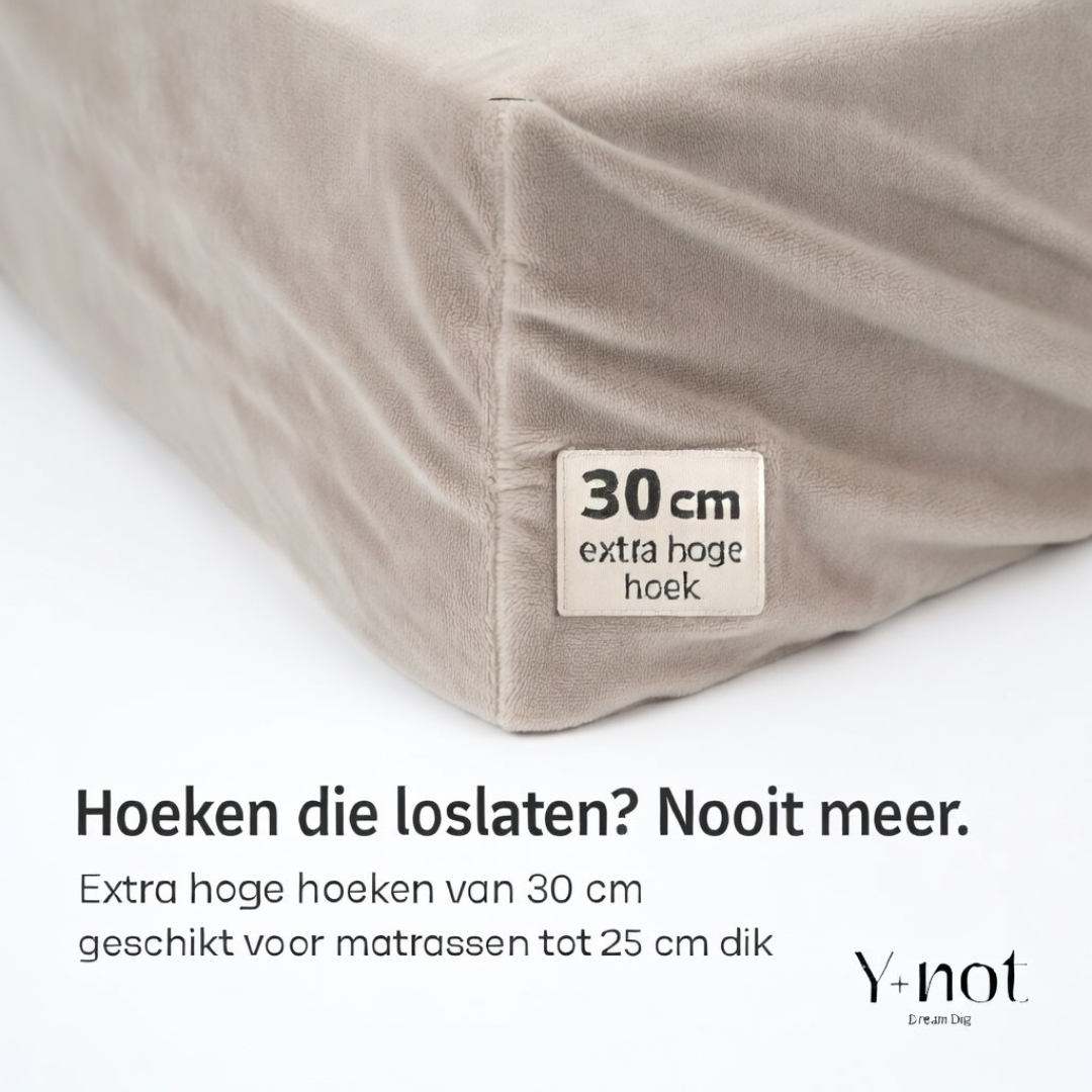 Matratzen-Spannbettlaken Velvet™ Taupe Grau