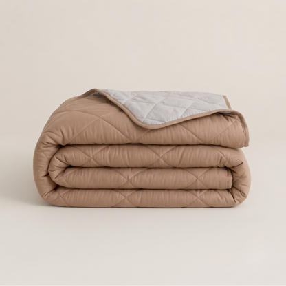 Y-NOT Sommerbettdecke Light Grey / Taupe