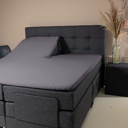 Splittopper Spannbettlaken Jersey Premium Anthrazit