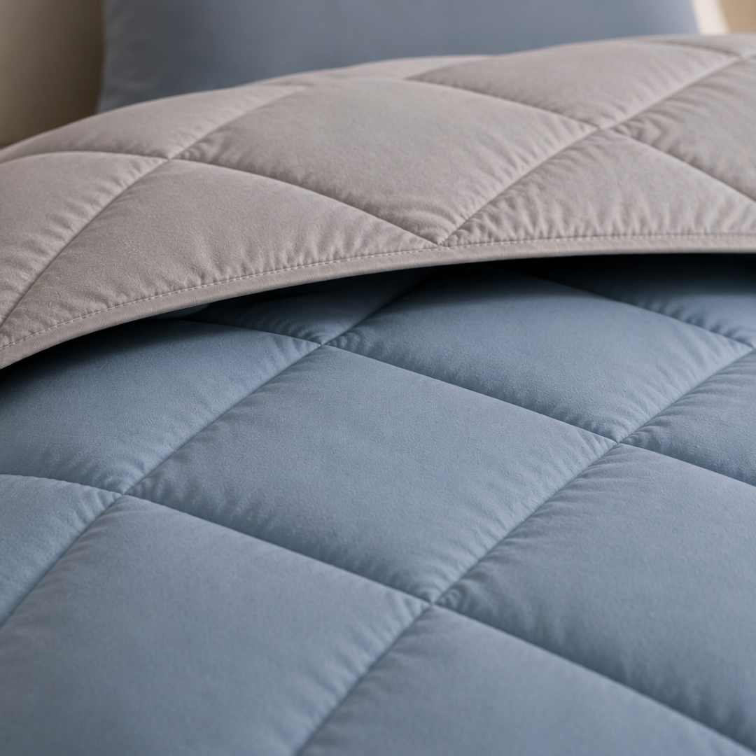 Y-NOT Sommerbettdecke Light Blue / Grey