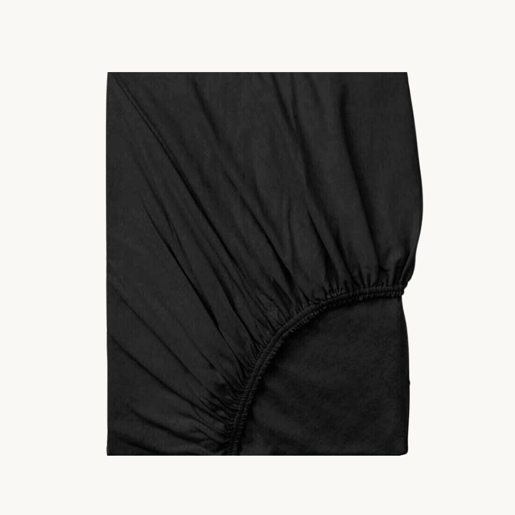 Splittopper Spannbettlaken Jersey Premium Schwarz