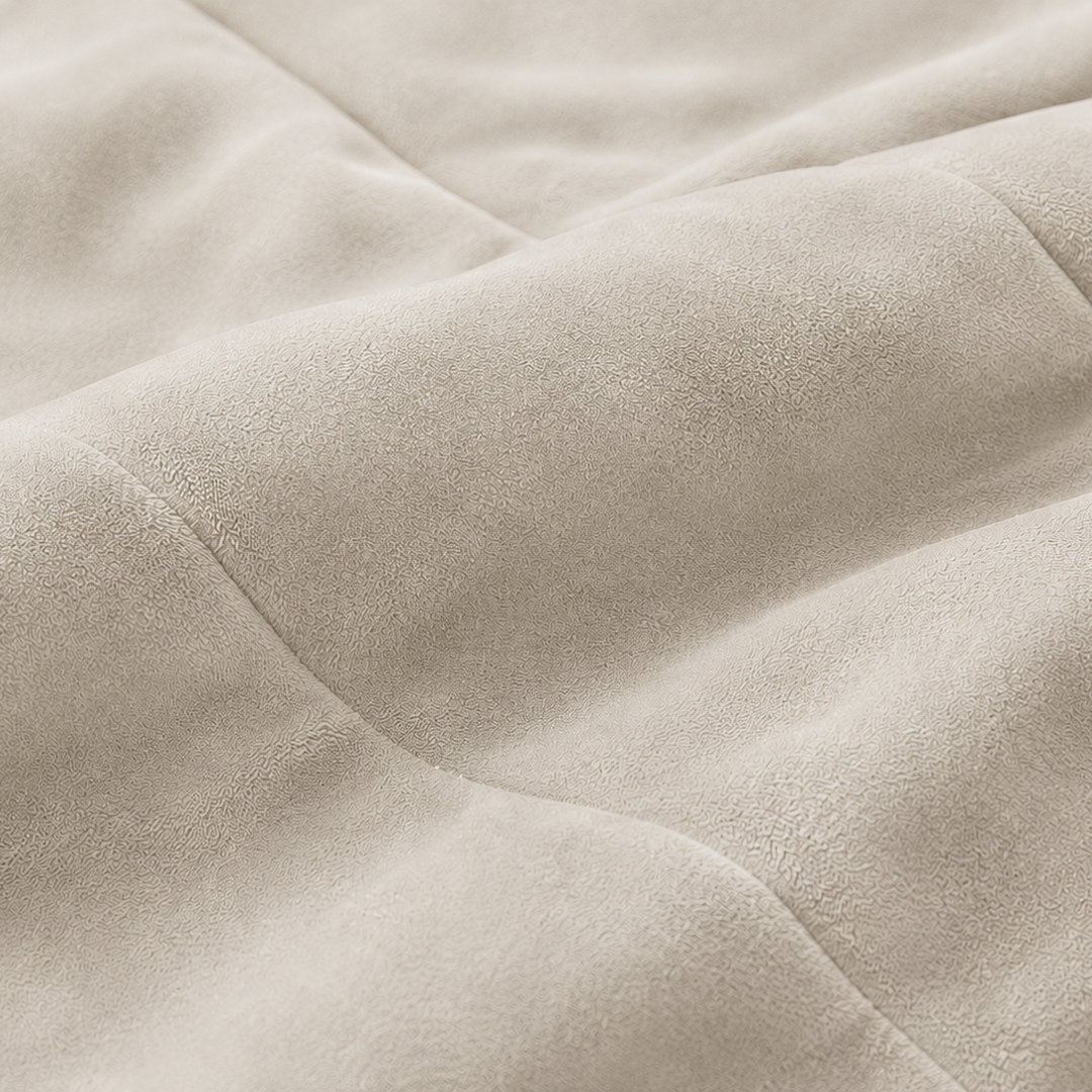 Y-NOT Velvet Sommerbettdecke Pearl White