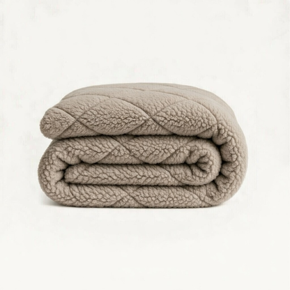 Bettdecke ohne Bezug Teddy™ in Taupe Grau