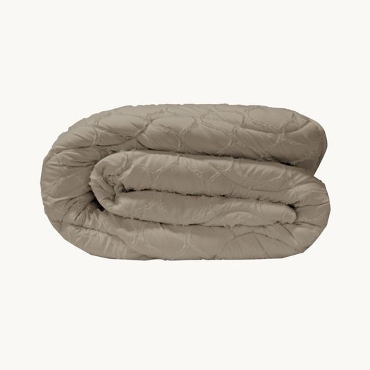Bettdecke Ohne Bezug Japandi Curve Taupe