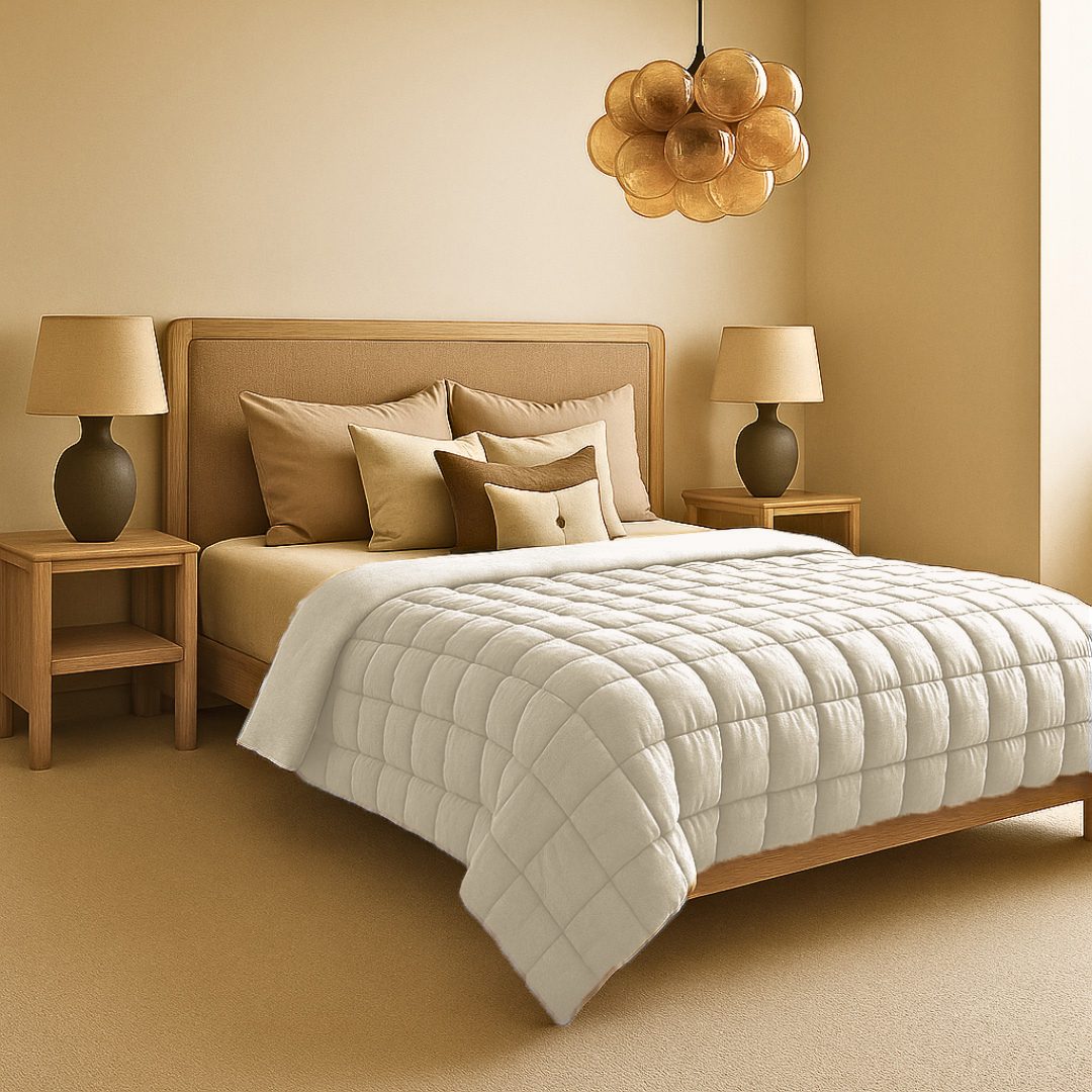 Bettdecke Ohne Bezug Fluffy Cube White