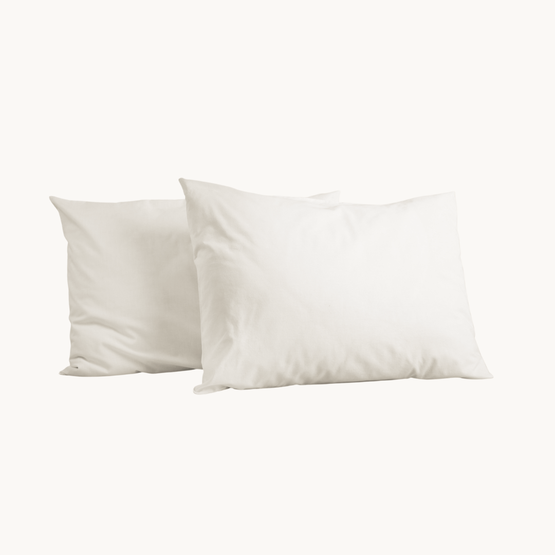 Kussenslopen  ClimaPercal™   Pearl White (taupe bies) 60x70 cm  2-pack