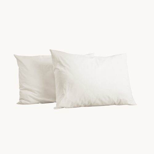 Kussenslopen  ClimaPercal™   Pearl White (taupe bies) 60x70 cm  2-pack
