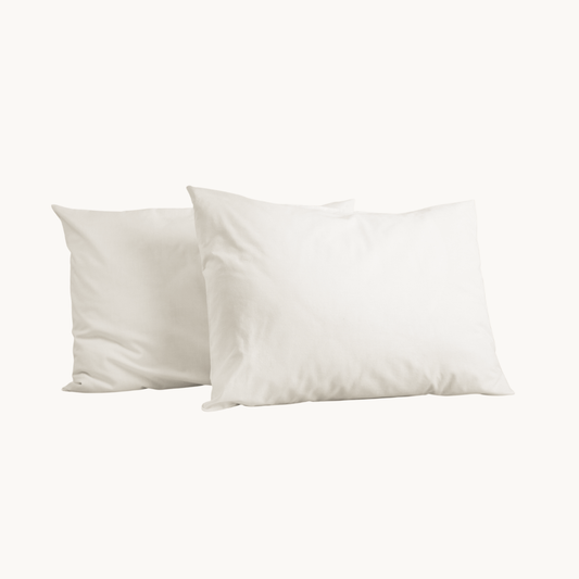 Kussenslopen  ClimaPercal™   Pearl White (taupe bies) 60x70 cm  2-pack