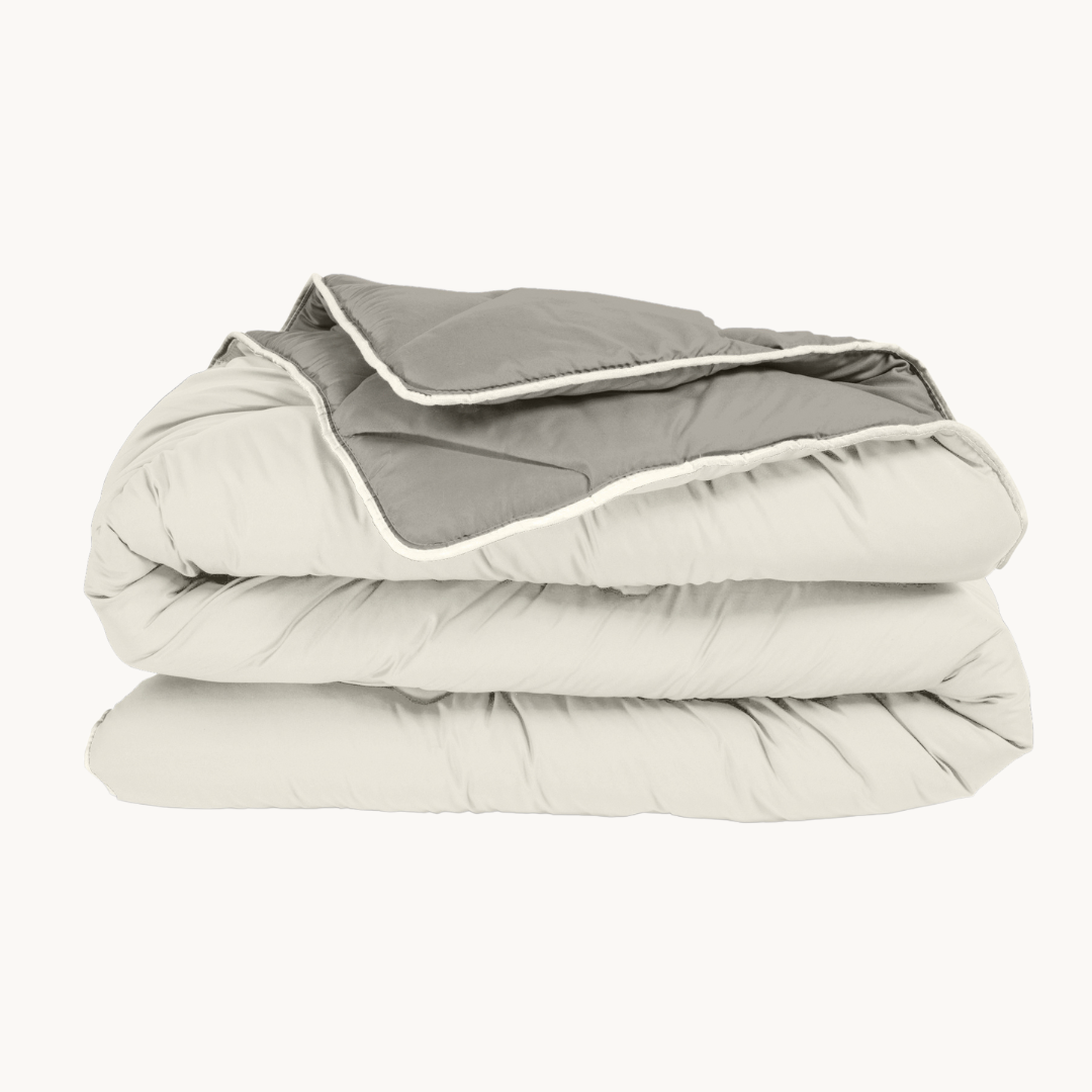 Bettdecke Ohne Bezug Mat Satijn™ Creme/Khaki Taupe
