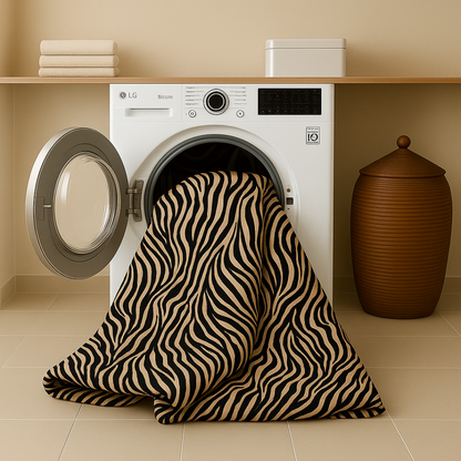 Bettdecke Ohne Bezug Matt-Satin Tiger Black Gold