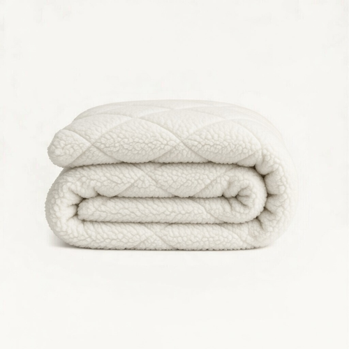 Bettdecke ohne Bezug Teddy™ in Pearl White