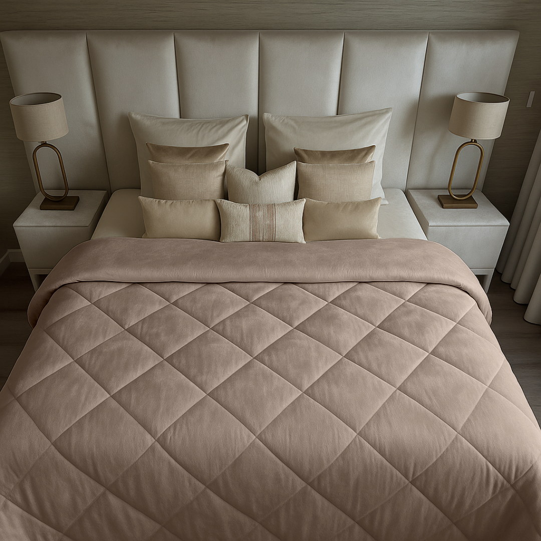 Velvet™ Bettdecke ohne Bezug Taupe / Grau