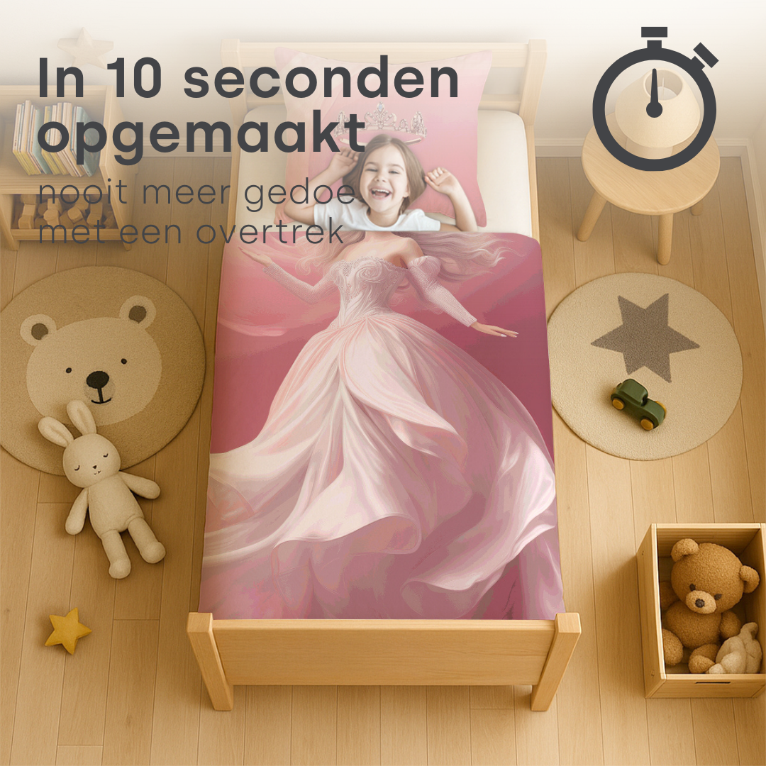 Kinderdecke ohne Bezug – Prinzessin, inklusive Kissenbezug