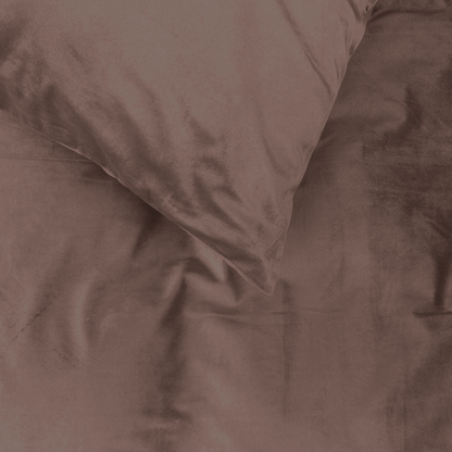 Kissenbezüge Velvet Coffee Brown 60x70 cm – 2er-Pack