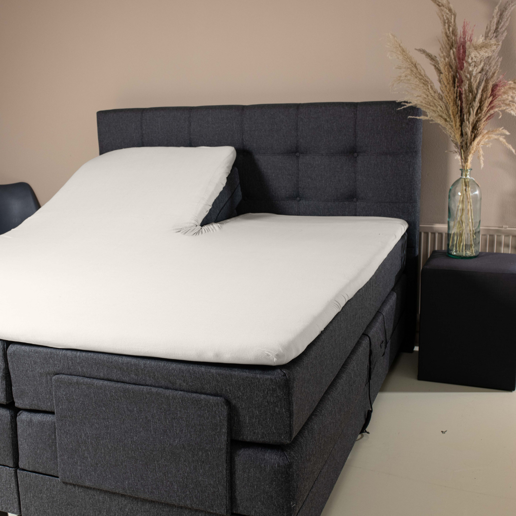 Splittopper Spannbettlaken Jersey Premium Creme