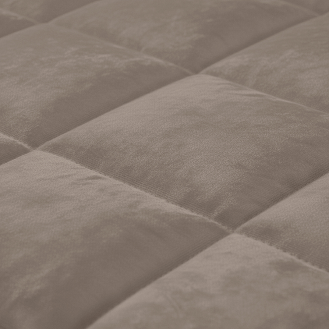 Y-NOT Kissenbezüge Vol & Gevoerd Velvet Taupe/Grau 2er-Pack 60x70 cm
