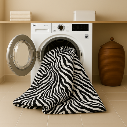 Bettdecke Ohne Bezug Matt-Satin Tiger Black Silver