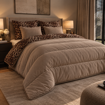 Y-NOT Bettdecke Jaguar Taupe