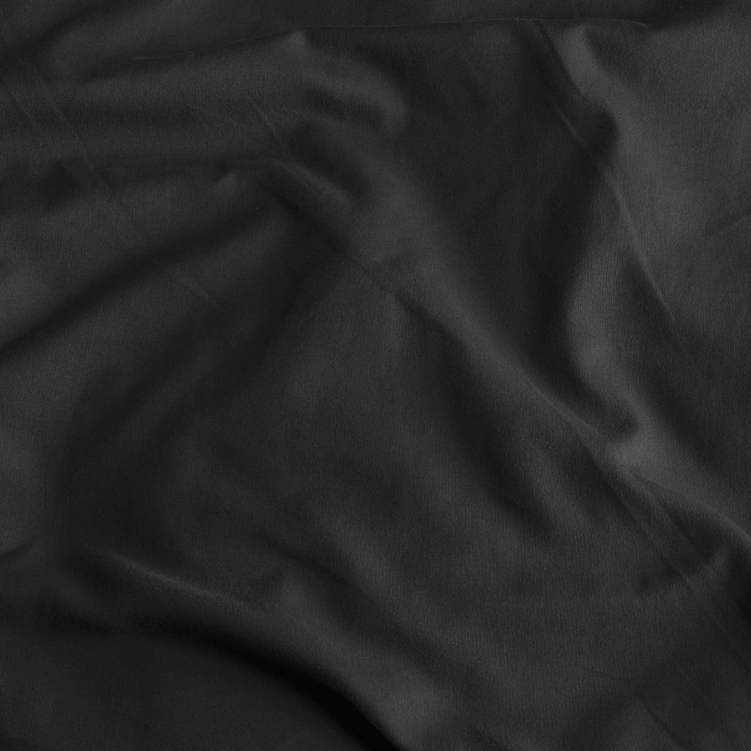 Kussenslopen Katoen Satijnen Jet Black 60x70 cm 2-Pack