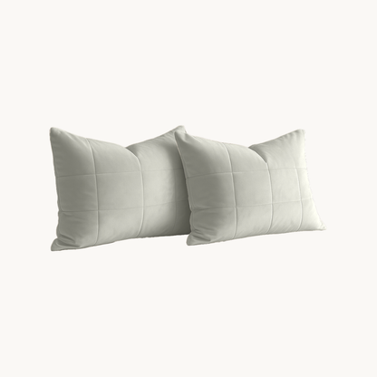 Y-NOT Kissenbezüge Vol & Gevoerd Velvet Pearl White 2er-Pack 60x70 cm
