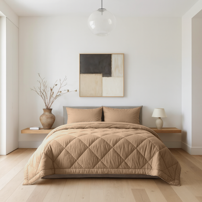 Bambus Bettdecke ohne Bezug in Nude