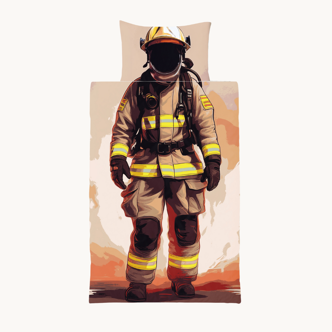 Kinderdecke ohne Bezug – Feuerwehrmann, inklusive Kissenbezug