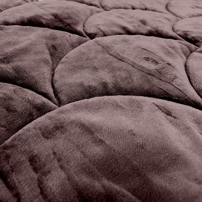Bettdecke ohne Bezug Velvet™ Taupe / Braun