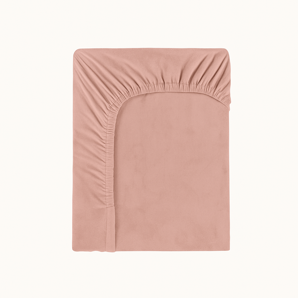 Matratzen Spannbettlaken Velvet Pink