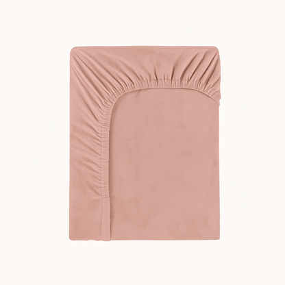 Matratzen Spannbettlaken Velvet Pink
