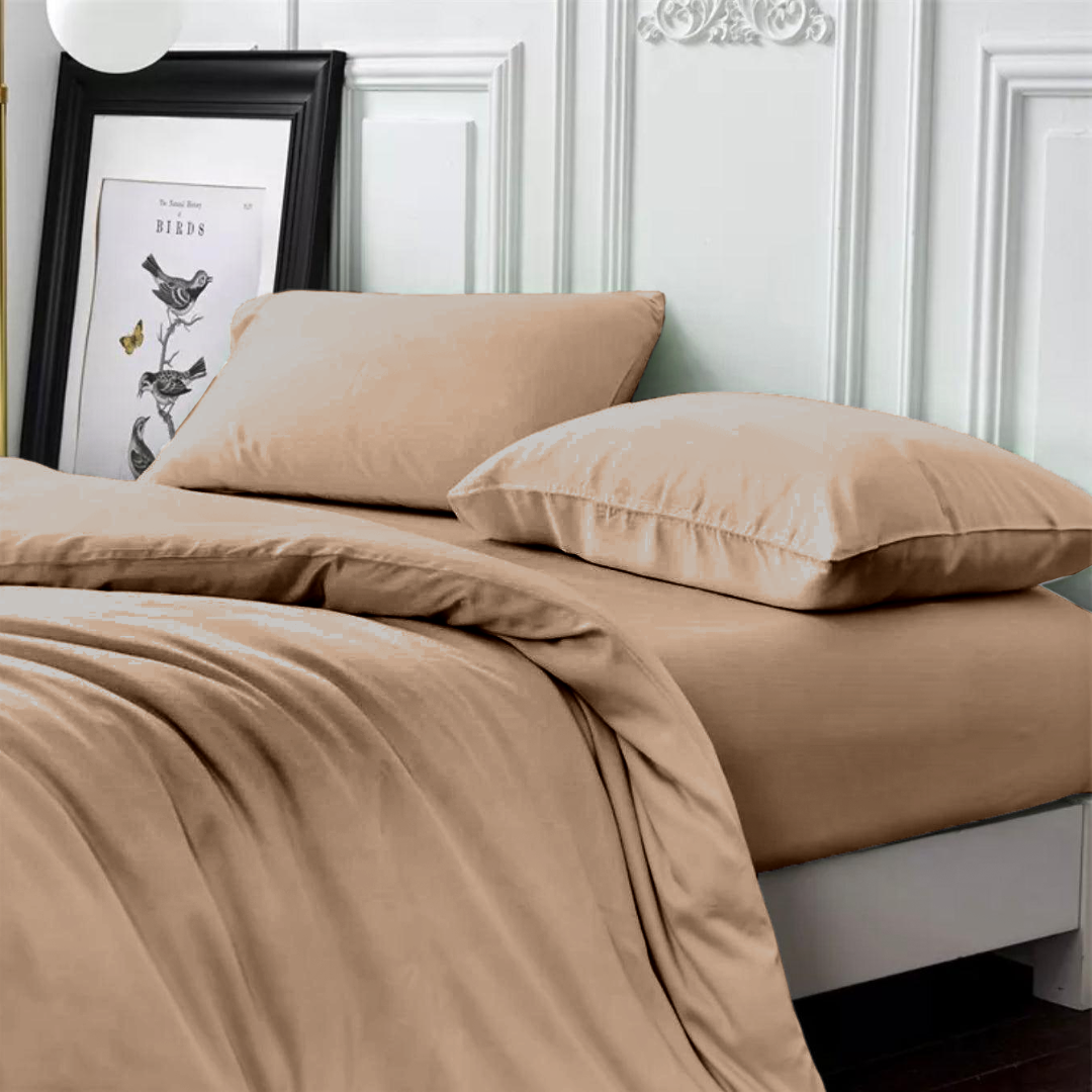 Bambus-Kissenbezüge Nude 60x70 cm 2er-Pack