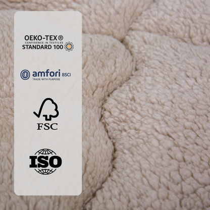 Bettdecke ohne Bezug Teddy™ in Taupe Grau