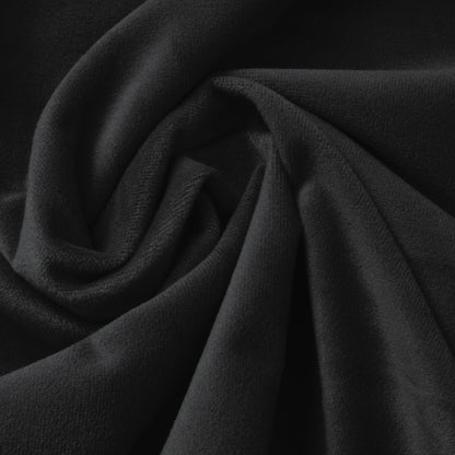 Matratzen-Spannbettlaken Velvet Jet Black