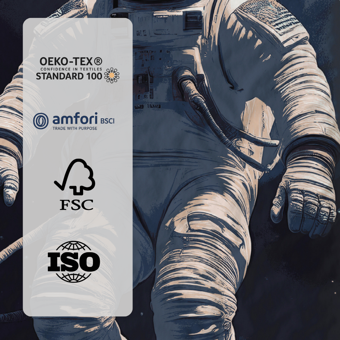 Kinderdecke ohne Bezug – Astronaut, inklusive Kissenbezug