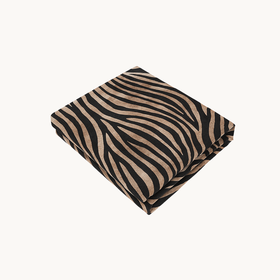 Kissenbezüge Matt Satin Tiger Black Gold 60x70 cm 2er-Pack