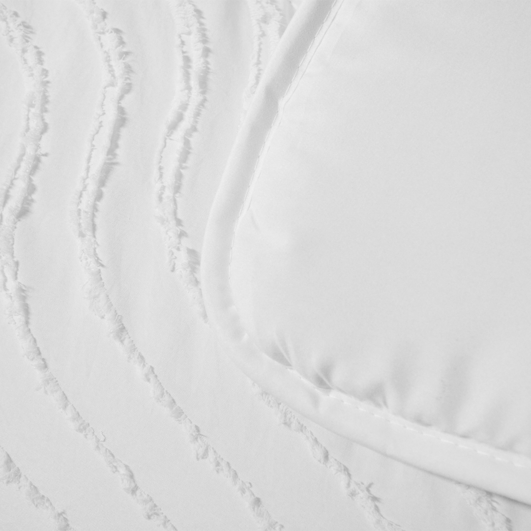 Bettdecke Ohne Bezug Japandi Waves Weiß