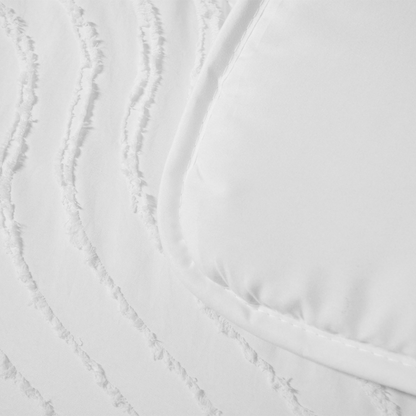 Bettdecke Ohne Bezug Japandi Waves Weiß