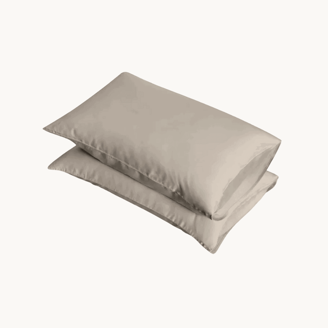 Bambus-Kissenbezüge Sand 60x70 cm 2er-Pack