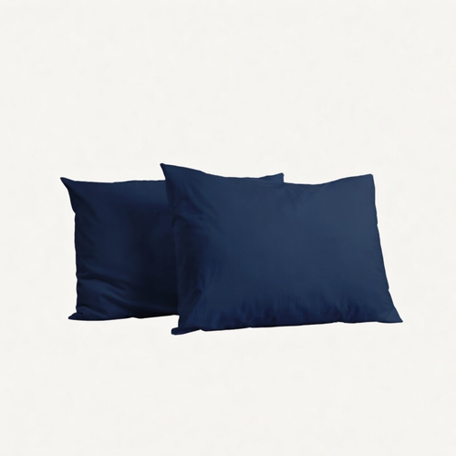 Y-NOT Kissenbezüge Dark Blue 60x70 cm 2er-Pack
