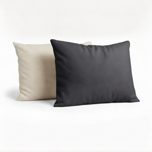 Y-NOT Kissenbezüge Jersey Flanell Antra/Greige 60x70 cm 2er-Pack