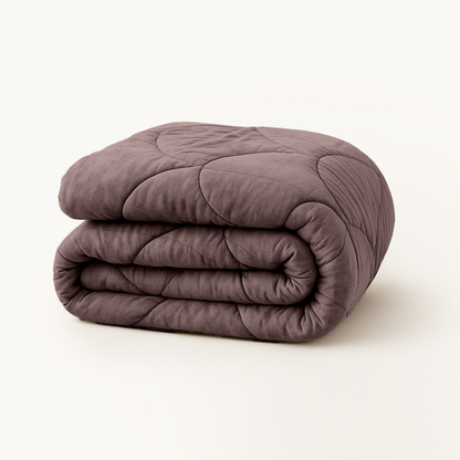 Bettdecke ohne Bezug Velvet™ Taupe / Braun