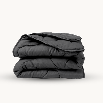 Bettdecke Ohne Bezug Matt Satin Anthrazit (220 cm Länge)