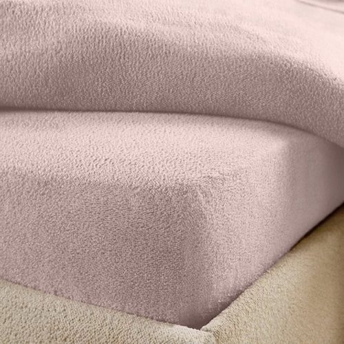 Matratzen-Spannbettlaken Teddy – Blush Pink