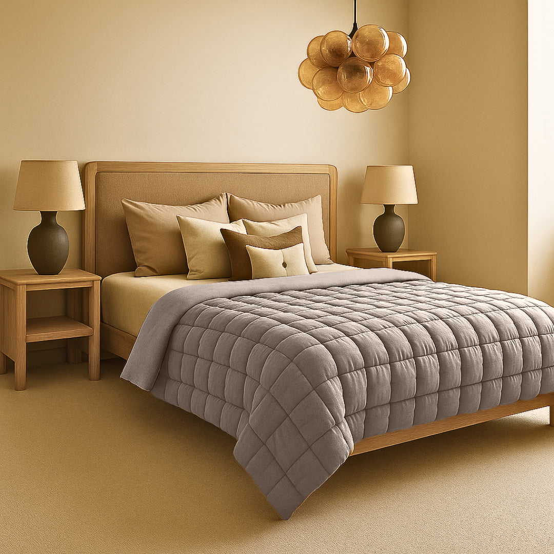 Bettdecke Ohne Bezug Fluffy Cube Grey