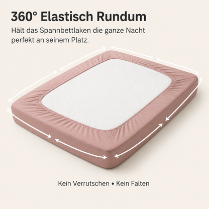 Matratzen Spannbettlaken Velvet Pink